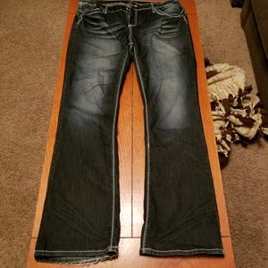 YMI size 17 Jeans. Dark wash. 33 inseam